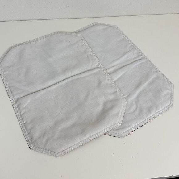 2 Vintage Handmade Scarecrow Fabric Halloween Autumn Placemats - Picture 5 of 8